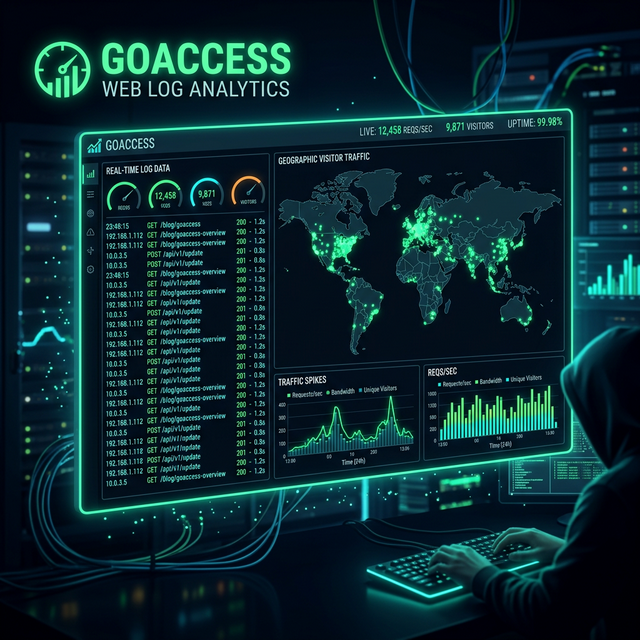GoAccess - Server Monitoring & Besucher-Statistiken
